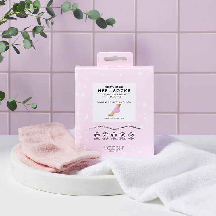 Moisturizing Heel Socks - Pink